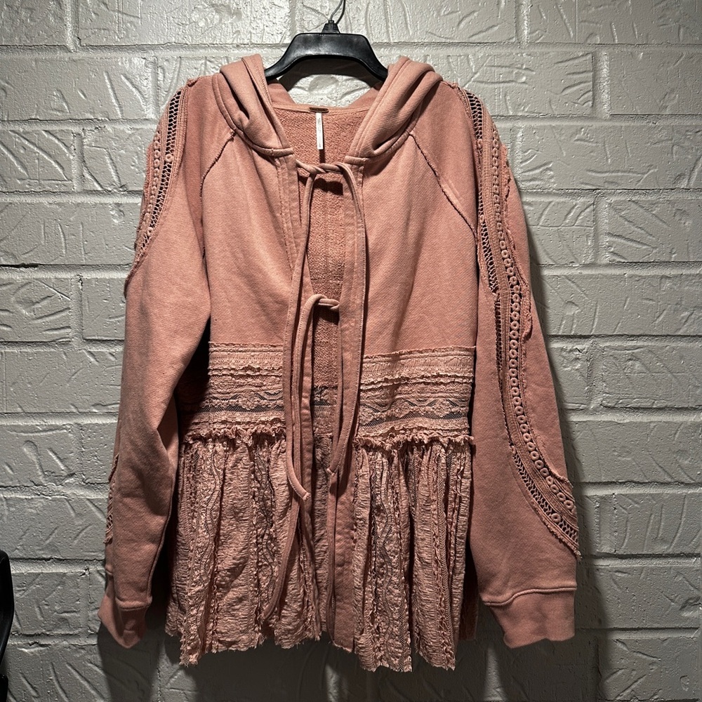 NWT New Free People Candy Sweatshirt Size Large - Picture 2 of 7